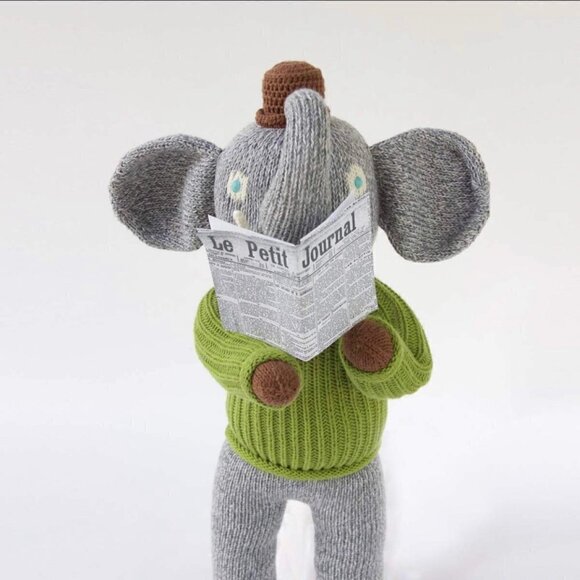 Bla bla knit elephant doll 18” - Picture 2 of 7